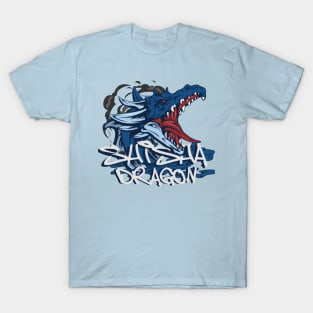 Menancing Blue Dragon T-Shirt